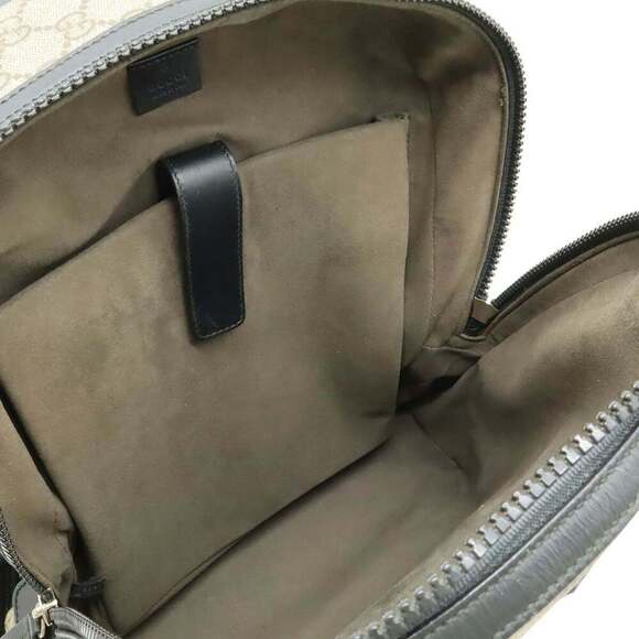 GUCCI Black Leather Backpack